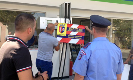 Vijon aksioni i Bashkise se Tiranes per kontrollin e pikave te karburantit dhe gazit Vijon aksioni i Bashkise se Tiranes per kontrollin e pikave te karburantit dhe gazit