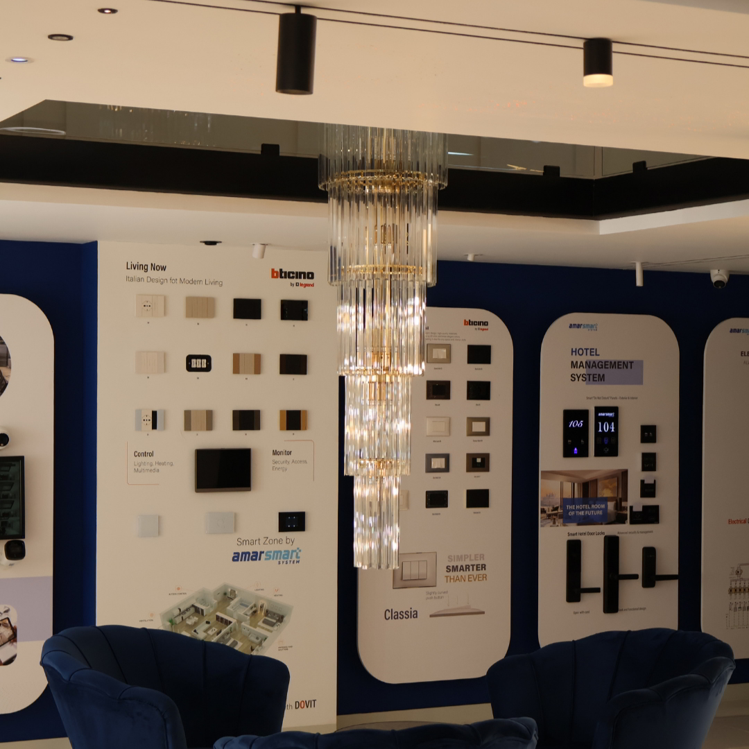 Furnizim me ndricues per vila, apartamente, klinika, zyra, dyqane, supermarkete, hotele, lokale, restorante.