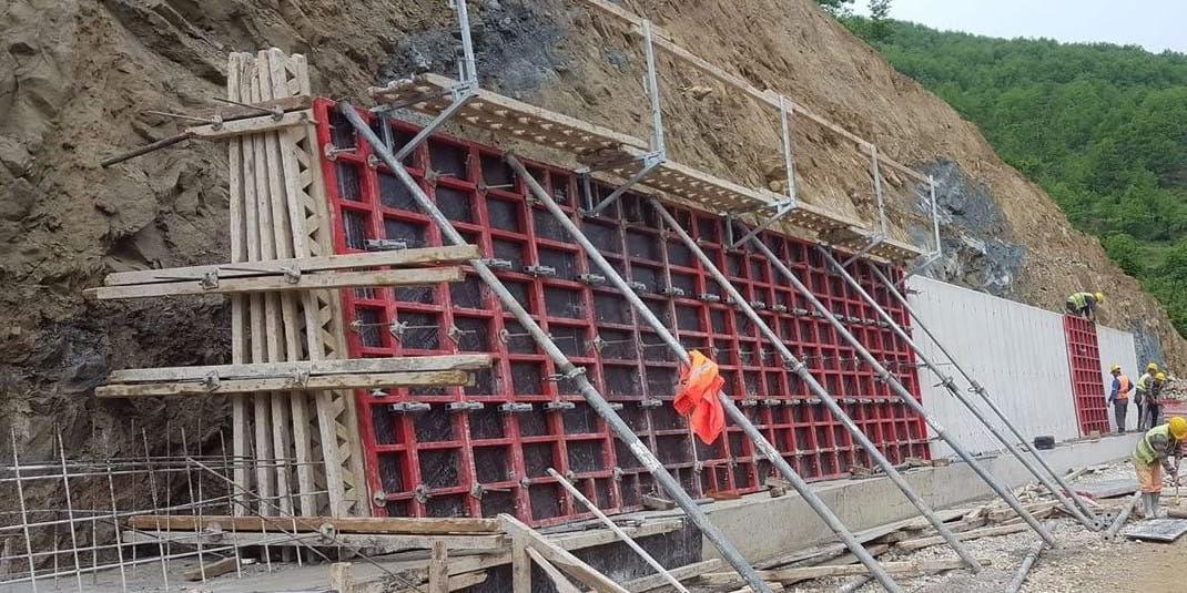 Ndertim Muresh Mbajtese rruge, Tunele, Kanale, Depo, Kuneta, Elbasan, Pogradec, Korce