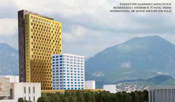Jepet miratimi per ndertimin e kulles 111 m te larte pas Hotel Tiranes