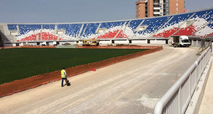 UEFA inspekton punimet ne stadiumin e Shkodres