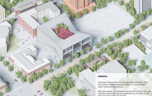 NjÃ« ditÃ« pas shembjes: Publikohet projekti i ri i Teatrit Kombetar