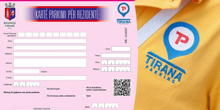 Tirana Parking do te leshoje 162 mije karta rezidenti pa pagese