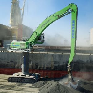 Vinca per ngarkesa ne porte detare Sennebogen Vinca per ngarkesa ne porte detare Sennebogen