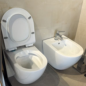 Wc dhe Bide me montim ne mure moderne Wc dhe Bide me montim ne mure moderne