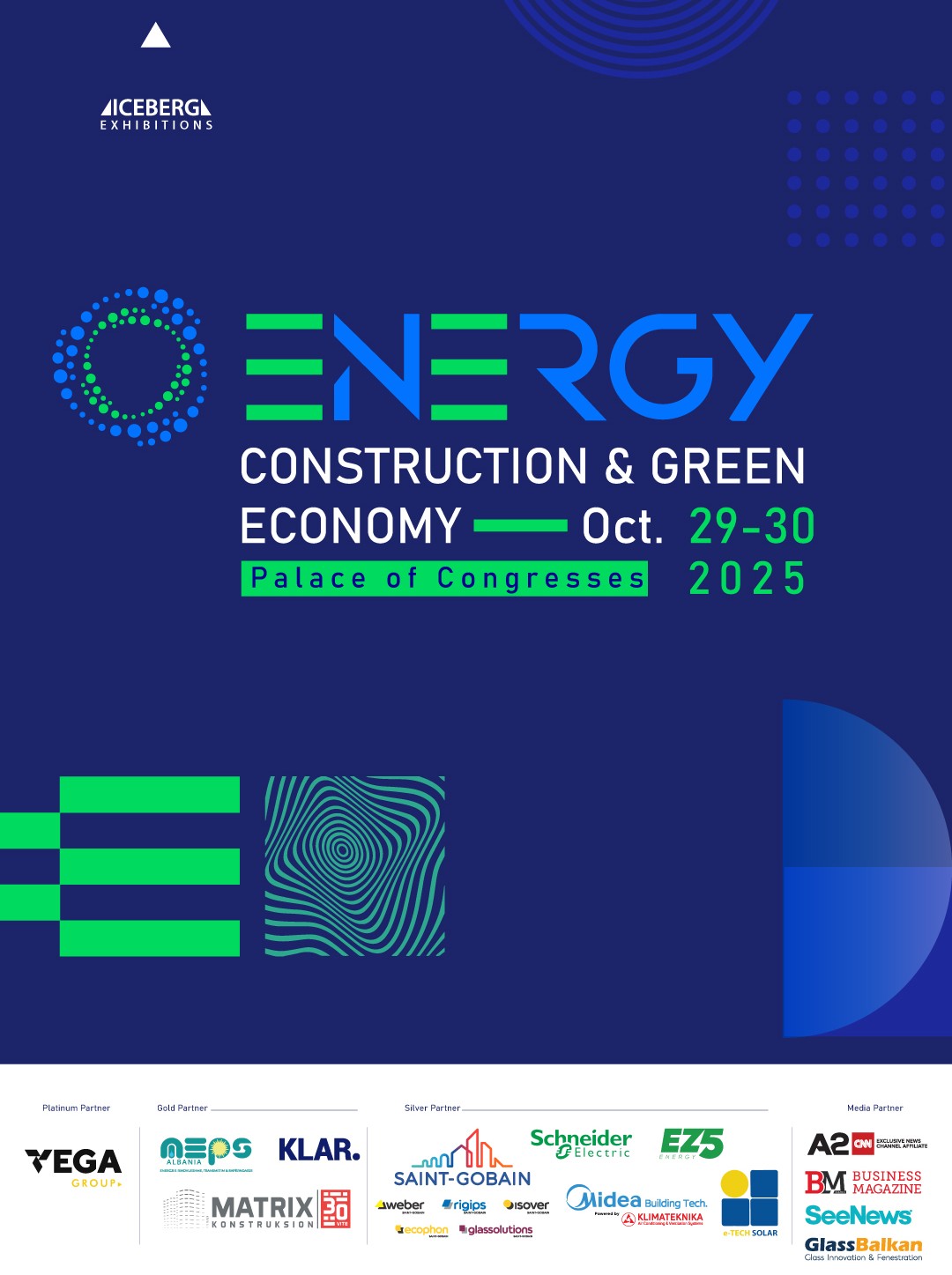 Panairi i Energjisë, Ndërtimit dhe Ekonomisë së Gjelbër 2025 29-30 Tetor, Pallati i Kongreseve, Tiranë